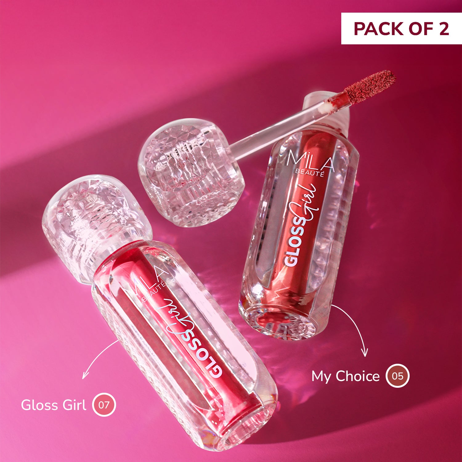 Gloss Girl High Shine Lip Gloss I Set Of 2
