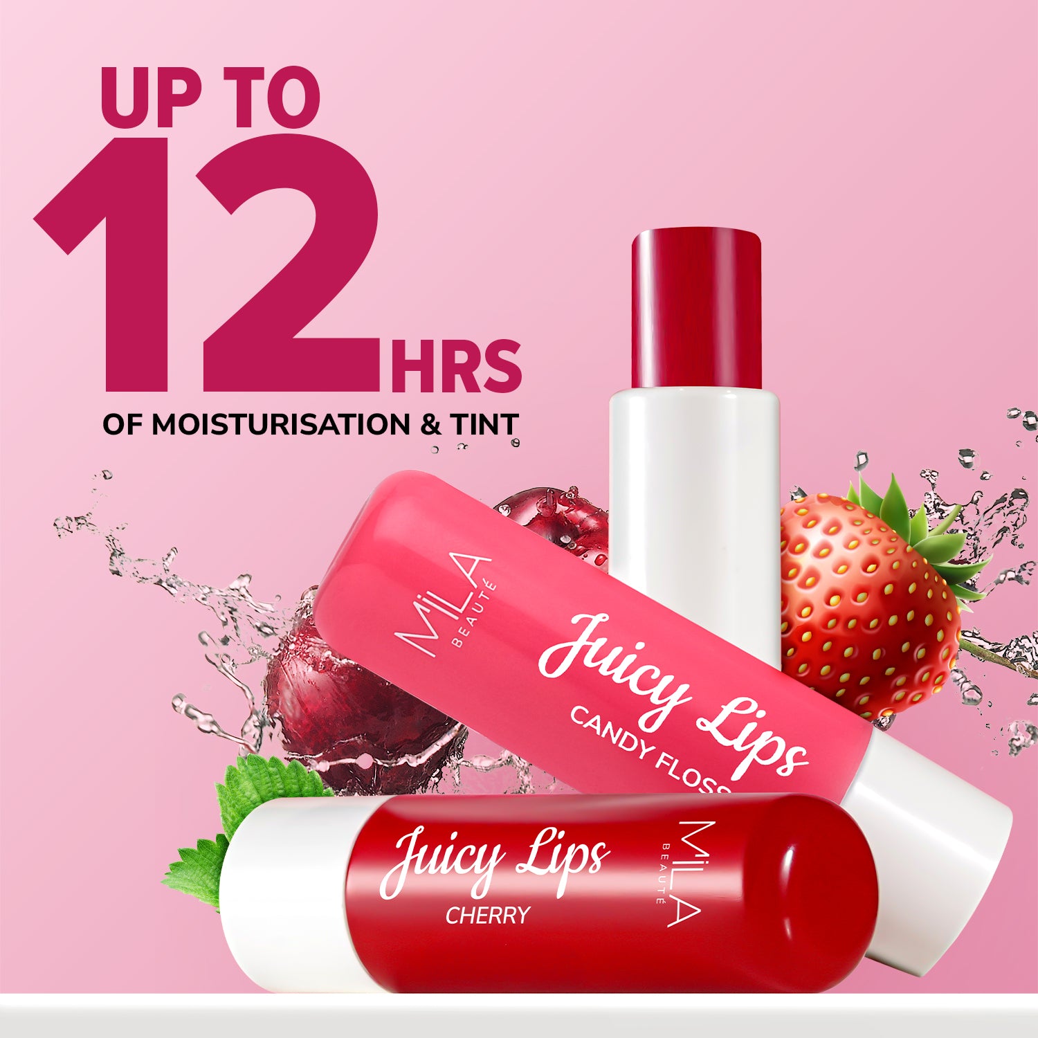 12Hr Moisture & Tint Juicy Lip Balms I Set of 3