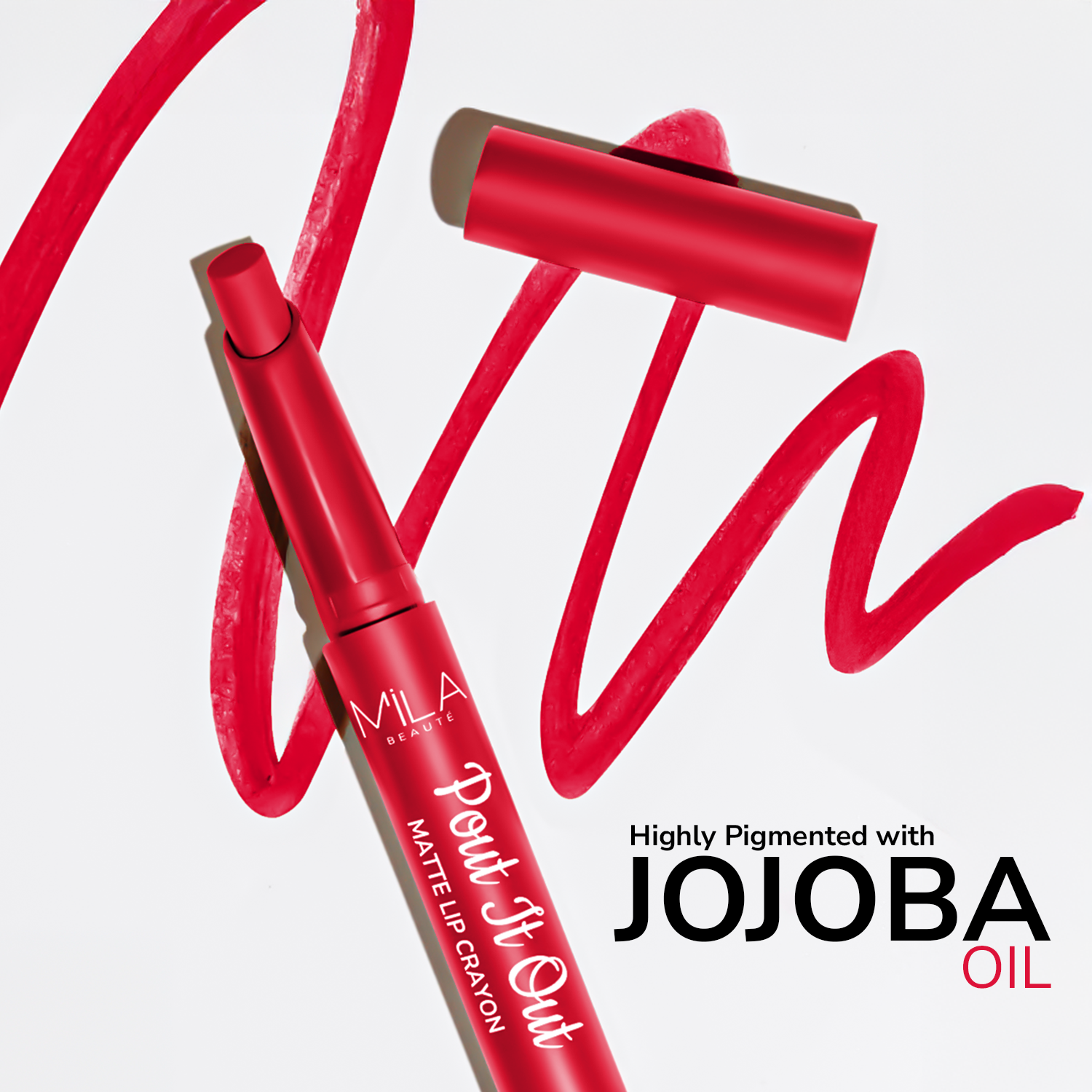 Pout It Out Matte Lip Crayons Set of 3 | Highly Pigmented & Enriched With Jojoba Oil I Reds & Pinks