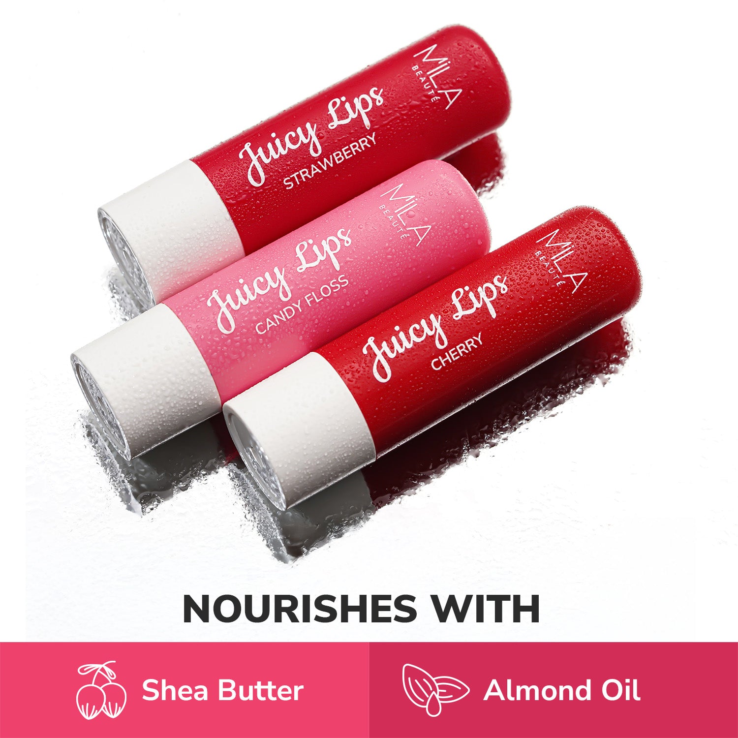 12Hr Moisture & Tint Juicy Lip Balms I Set of 3