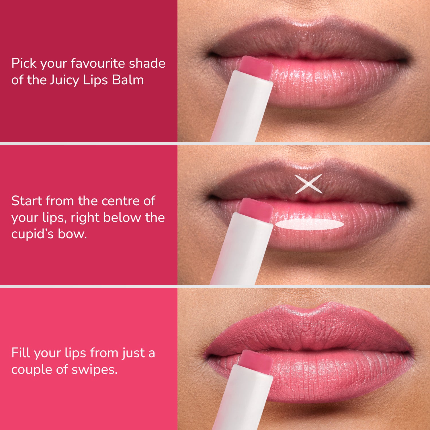 12Hr Moisture & Tint Juicy Lip Balms I Set of 3