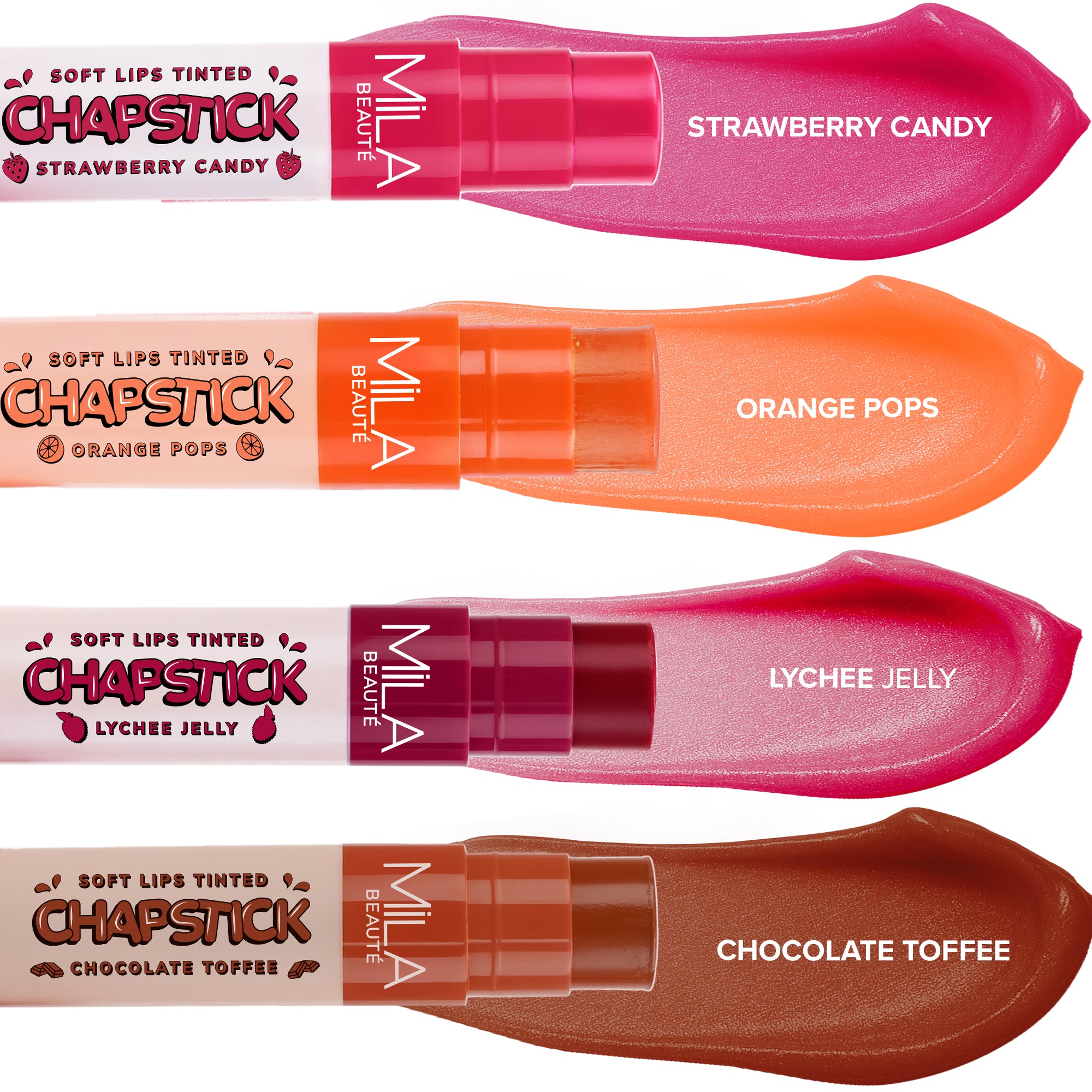 STRAWBERRY CANDY,ORANGE POPS,LYCHEE JELLY,CHOCOLATE TOFFEE