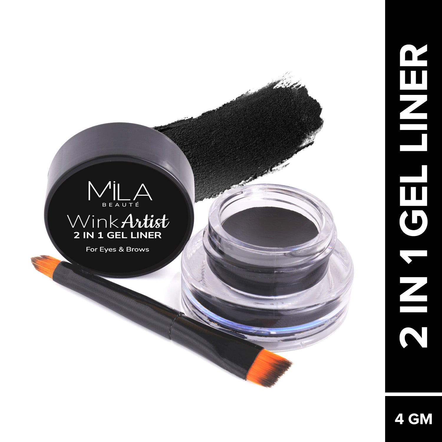 Black Gel_Eyeliner - Mila Beauté