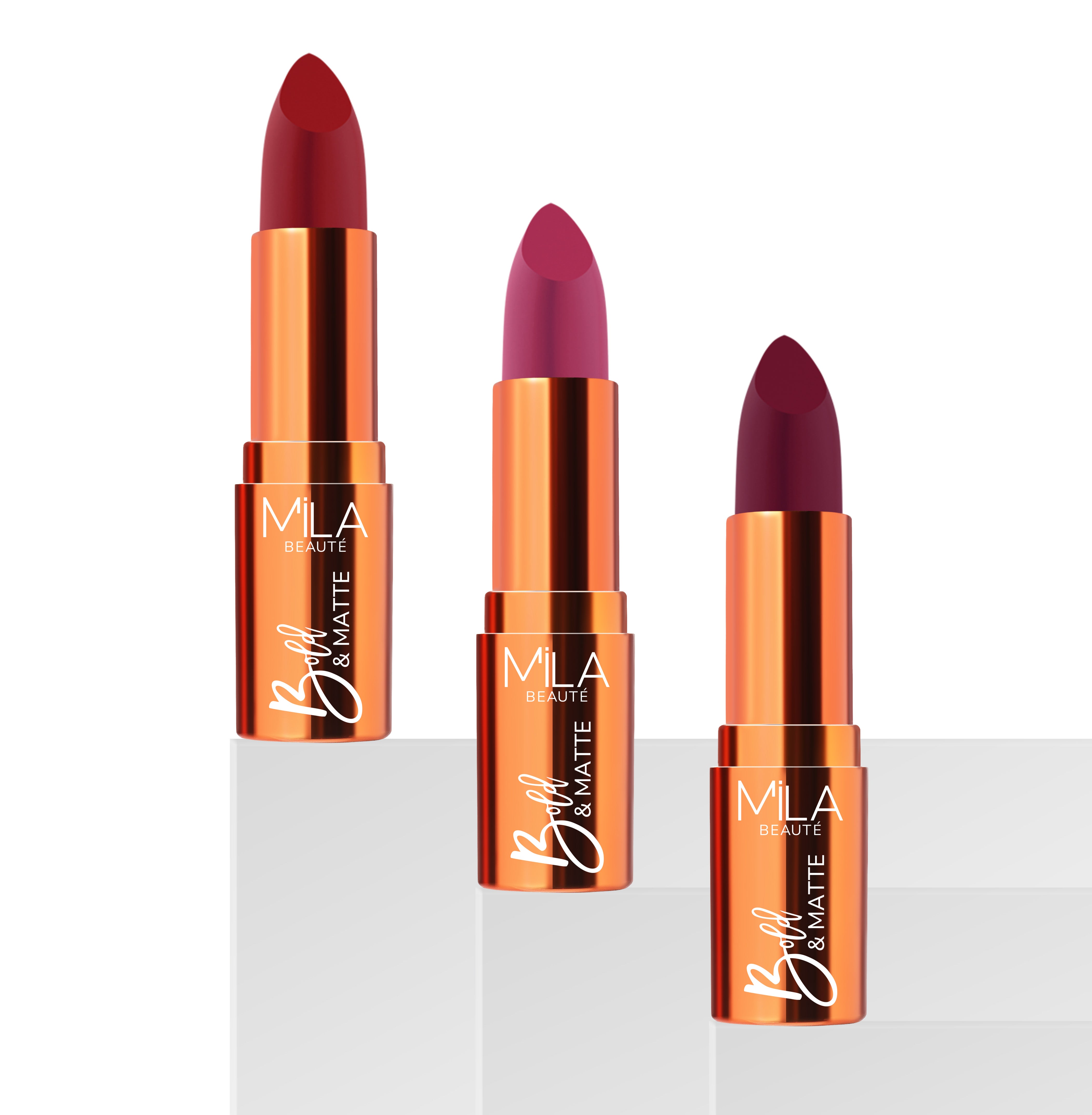 Lightweight Long Lasting Bold & Matte Lipstick Pack of 3