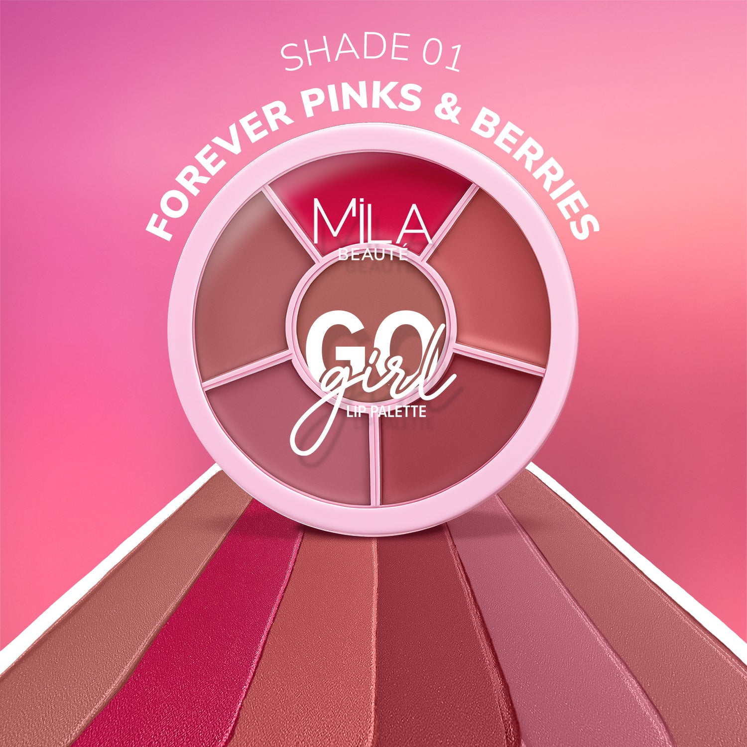 6 in 1 Go Girl Lip Palette with Creamy Matte Finish