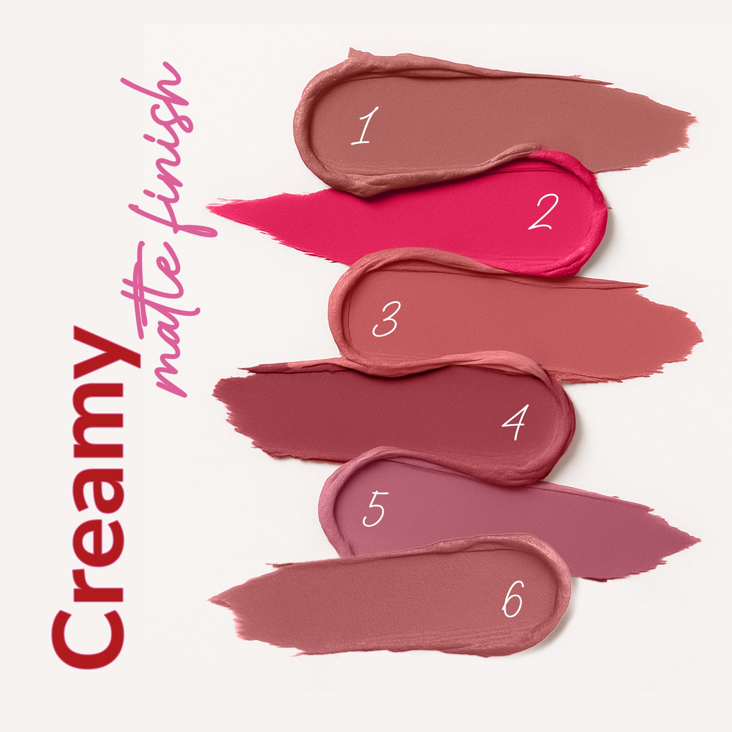 6 in 1 Go Girl Lip Palette with Creamy Matte Finish