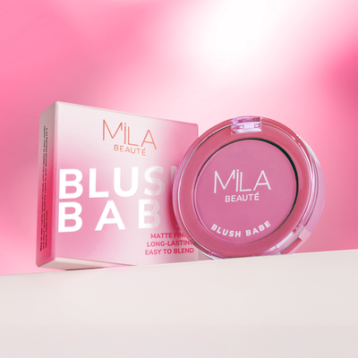 Matte Finish Blush Babe Powder Blush with Rosehip Oil