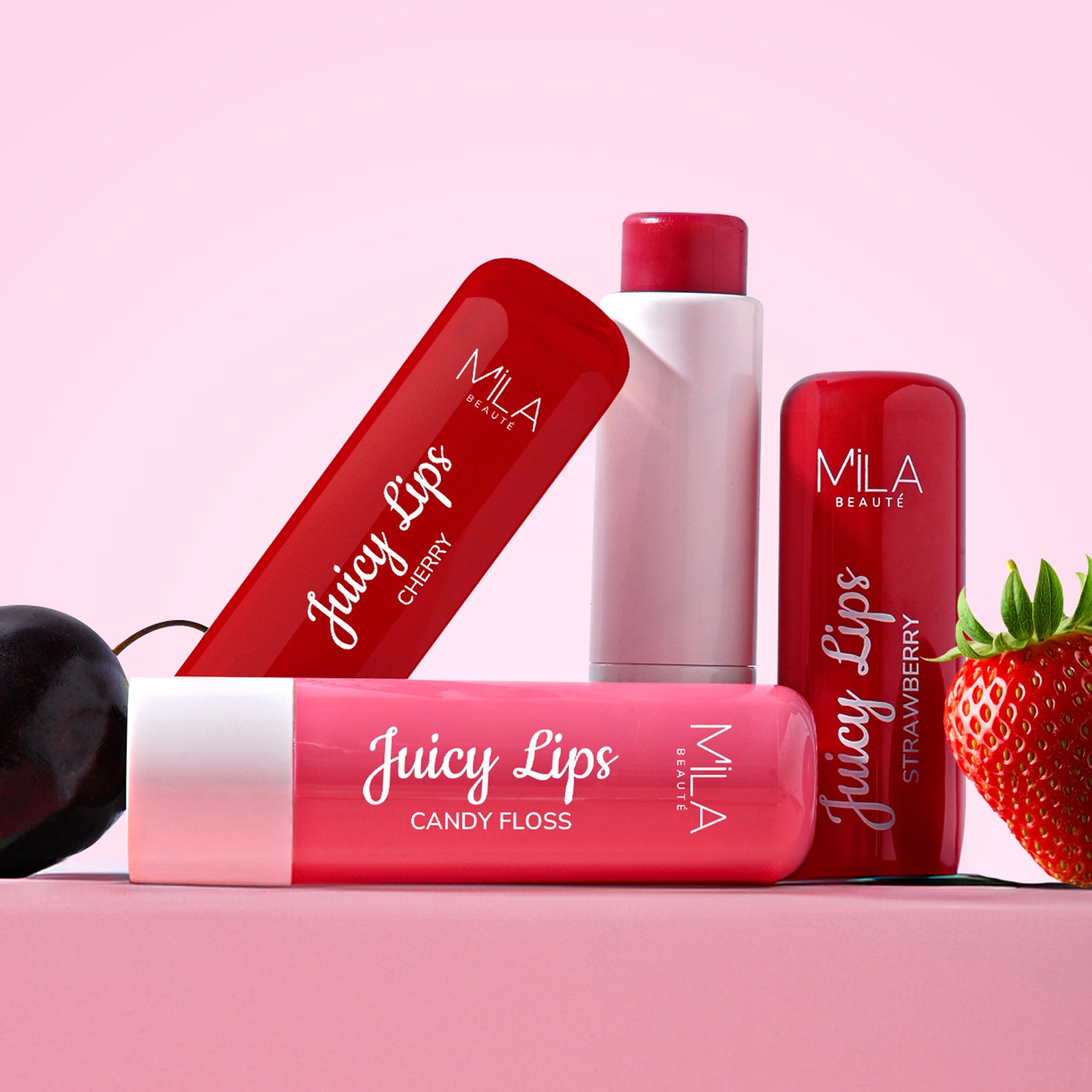 Tinted Juicy Lip Balm Pack of 3 - candy floss | strawberry | cheery