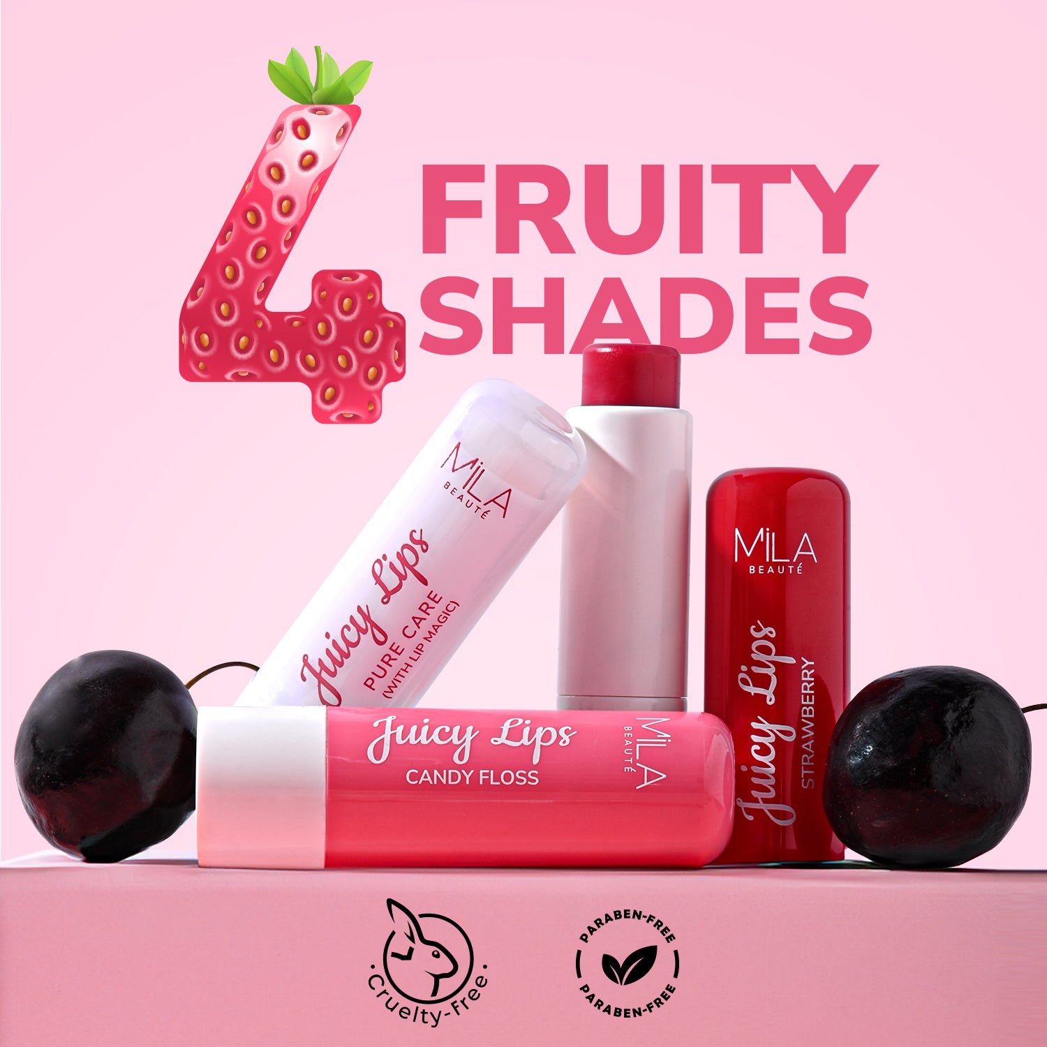 Strawberry_flavor_Lip_Balm - Mila Beauté